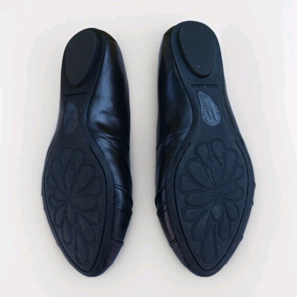 BORNSHOES Hand Crafted Flats Womans Size 8M/ Eur 39W Black‎ Flats - Picture 4 of 5